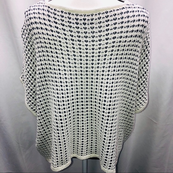 World Market Sweater Knit Pancho Style One Size - Picture 4 of 8